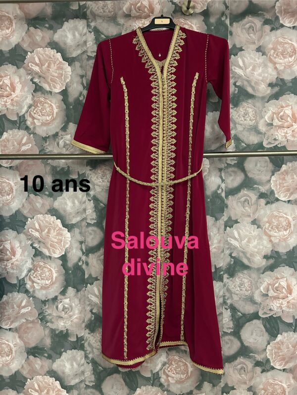 Robe avec ceinture fille